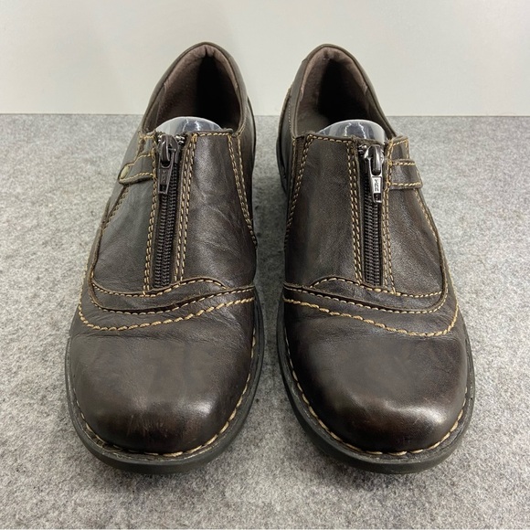 Clarks Shoes - Clarks Nikki Chorus Brown Leather Loafers Women’s Size 8M